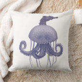 Coussin MÉDUSE hippocampe BLEU (Couverture)