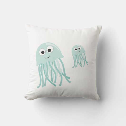 Coussin méduse maman et bébé (Recto)