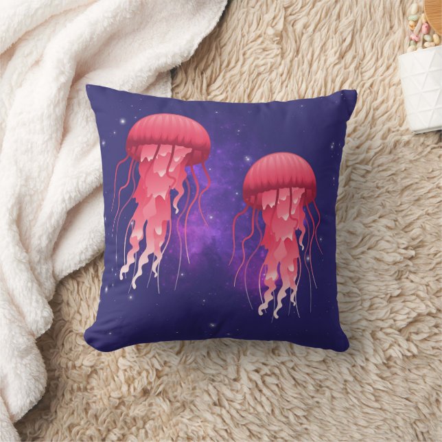Coussin Méduse rose (Couverture)