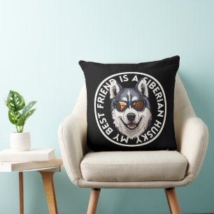 Coussin Meilleur ami Siberian Husky