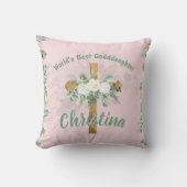 Coussin Meilleur Baptême GODDAUGHTER Confirmation Communio (Recto)