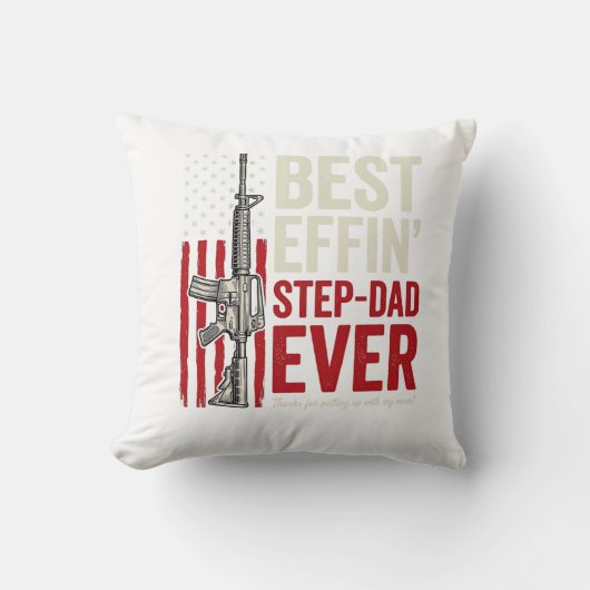 Coussin Meilleur beau-père Effin de tous les temps Vector (Recto)