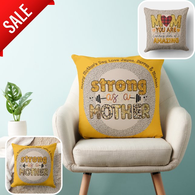 Coussin MEILLEUR cadeau de fête des mères Eva! Citation de (Créateur téléchargé)