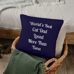 Coussin Meilleur cadeau de papa de chat au monde