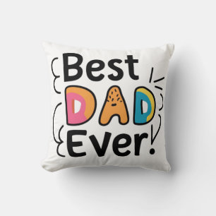 Coussin Meilleur cadeau de papa. Fête des Pères