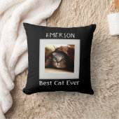 Coussin Meilleur chat Jamais Personnalisé Animaux de compa (Couverture)