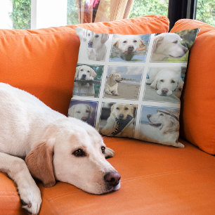Coussin Meilleur Chien De Tous Les Temps Collage Photo Mod