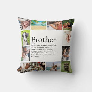 Coussin Meilleur frère de tous les temps Définition 12 Col
