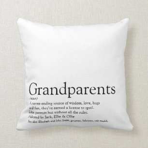 Coussin Meilleur Grand-Parents au monde Définition Photo
