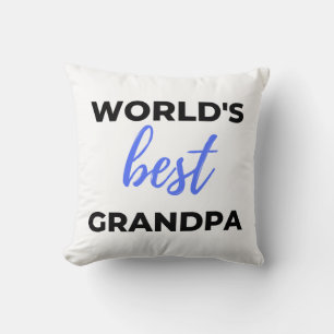 Coussin Meilleur Grand-Père du Monde bl