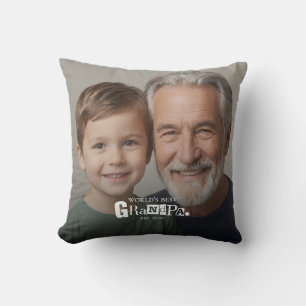 Coussin Meilleur Grand-Père du Monde Cadeau Établie Pour G