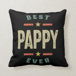 Coussin Meilleur Homme Pappy Ever Père Grand-pa Cadeau