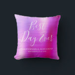 Coussin Meilleur jour jamais Rose rose violet Mariage<br><div class="desc">Best Day Ever Mariage Moderne Girly Moderne et élégant Metallic rose et violet Coussin de fête qui est parfait pour un mariage ou une Fête des mariées élégant. Ce coussin de fête est parfait pour un cadeau Mariage de Fête des mariées. Si vous avez besoin d'autres articles correspondants, veuillez contacter...</div>