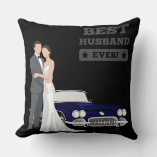 Coussin Meilleur mari de tous les temps Couple de mariage