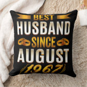 Coussin Meilleur Mari Depuis Août 1967 Drôle d'Anniversair (Couverture)