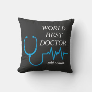 Coussin Meilleur Médecin du Monde Appréciation Doc Du Mond