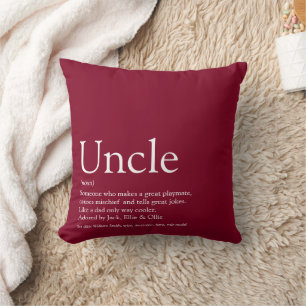 Coussin Meilleur Oncle du Monde Définition Bourgogne
