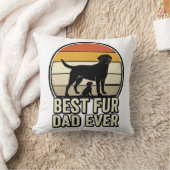 Coussin Meilleur papa à fourrure jamais conception de mail (Couverture)