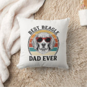 Coussin Meilleur Papa Beagle de Tous les Temps Design de C (Couverture)