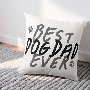 Coussin Meilleur Papa Chien de Tous les Temps Moderne Grun