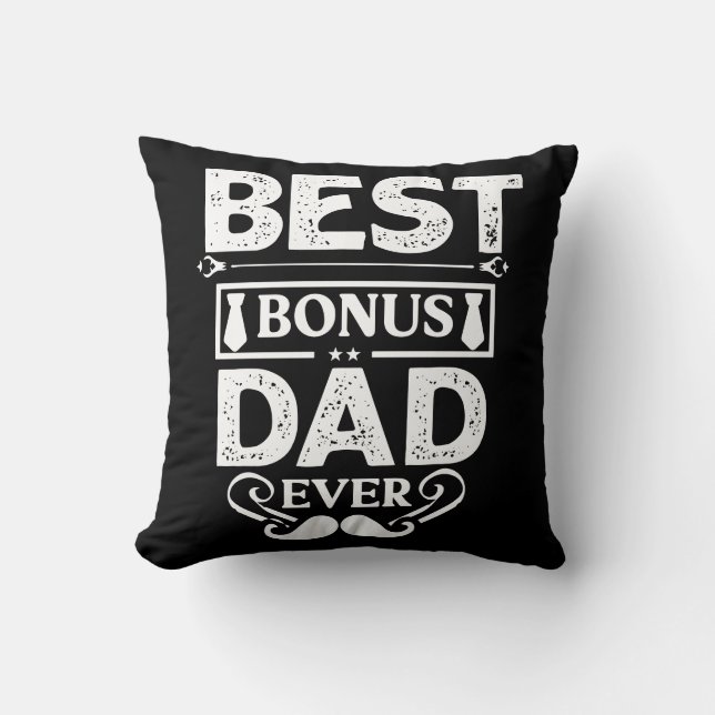 Coussin Meilleur papa de bonification (Recto)