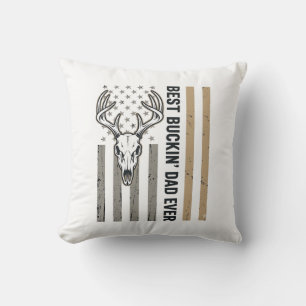 Coussin Meilleur Papa de Cerf à Bucker Chemise Vintage Des