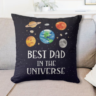 Coussin Meilleur Papa de l'Univers Citation Drôle Fête des