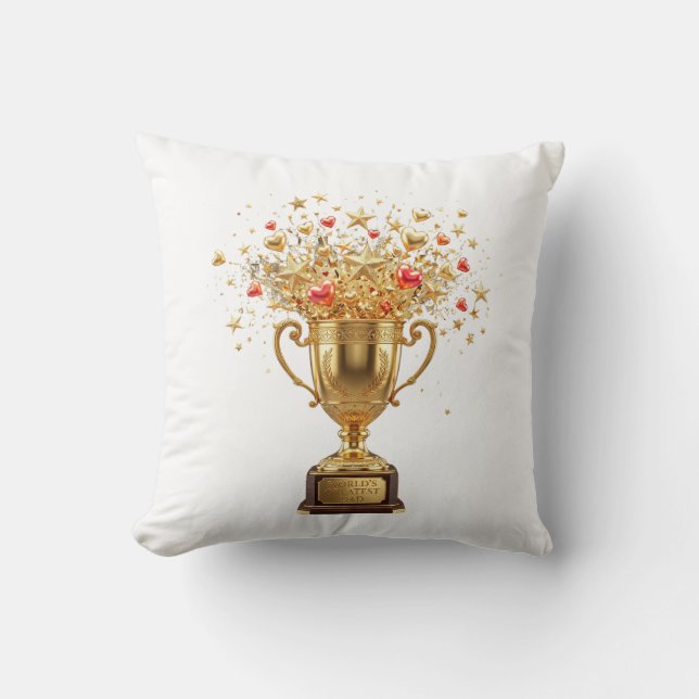 Coussin Meilleur Papa du Monde (Recto)