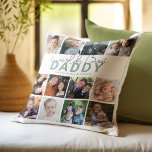 Coussin Meilleur papa du monde | Collage de photos<br><div class="desc">Cherchez-vous un cadeau de Fête des pères parfait? Ne cherchez pas plus loin que ce coussin de collage 12 photos unique! Montrez votre amour et votre reconnaissance pour les Pères spéciaux, Papa, Dads, Papas, et les parents pas ou bonus dans votre vie. Customisez le coussin avec un modèle qui dit...</div>