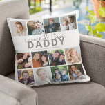 Coussin Meilleur papa du monde | Collage de photos<br><div class="desc">Cherchez-vous un cadeau de Fête des pères parfait? Ne cherchez pas plus loin que ce coussin de collage 12 photos unique! Montrez votre amour et votre reconnaissance pour les Pères spéciaux, Papa, Dads, Papas, et les parents pas ou bonus dans votre vie. Customisez le coussin avec un modèle qui dit...</div>