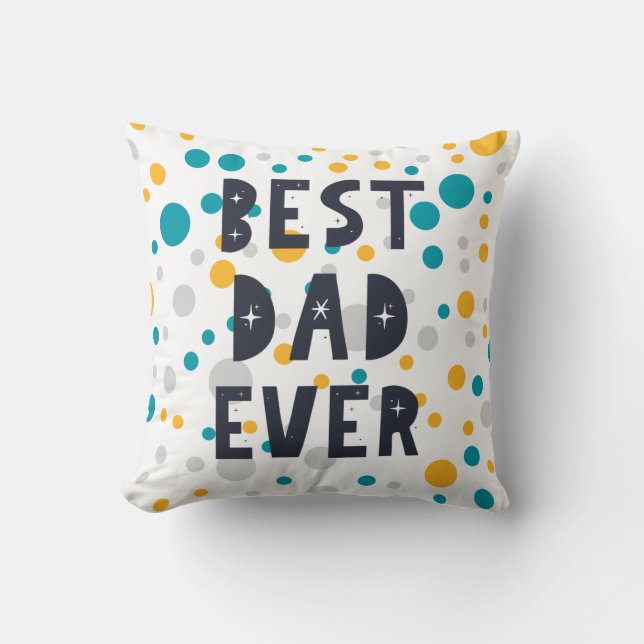 Coussin Meilleur papa jamais (Recto)