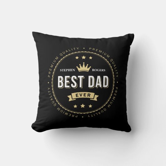 Coussin Meilleur papa jamais (Recto)