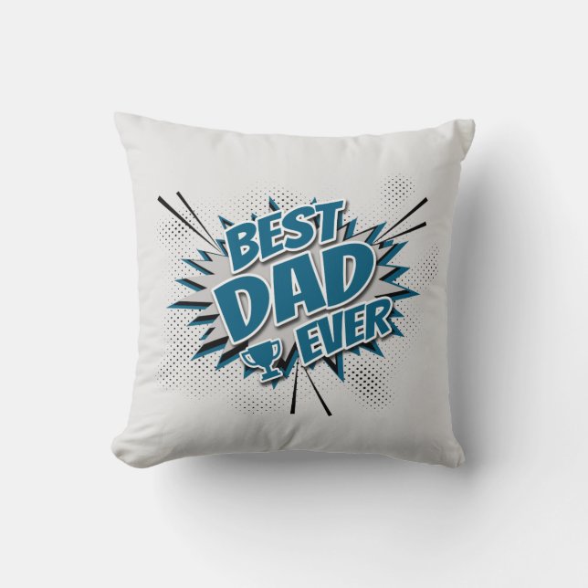 Coussin Meilleur papa jamais (Recto)