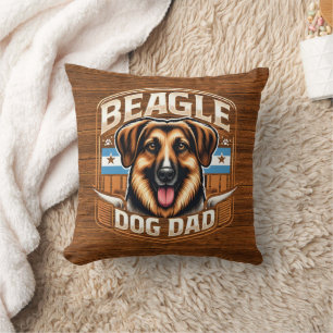 Coussin Meilleur Papa Jamais - Cadeau Personnel Chien Papa
