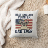 Coussin Meilleur Papa Pointer Anglais de tous les temps Ch (Couverture)