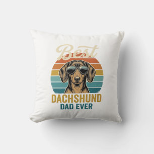 Coussin Meilleur papa teckel de tous les temps Design de t