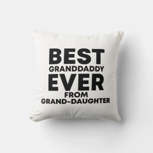 Coussin Meilleur papy jamais vu de la part de la petite-fi