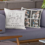 Coussin Meilleur Père de Bonus d'Ever | Collage de photos<br><div class="desc">"À la recherche d'un cadeau idéal pour la Fête des pères ou un anniversaire spécial? Ne cherchez plus ! Cet oreiller unique est le gardien ultime pour tous les types de papas - biologique, pas, nouveau, et même les papas de chien. Avec un message modèle qui dit "BEST EVER BONUS DAD"...</div>