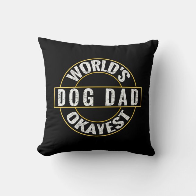 Coussin Meilleur père de chien (Recto)