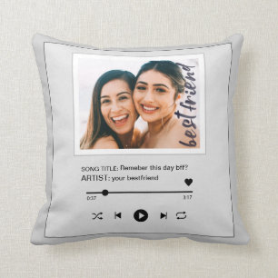 Coussin meilleur photo-keepsaké du joueur de musique drô
