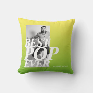 Coussin MEILLEUR POP JAMAIS   Fête des pères drôle