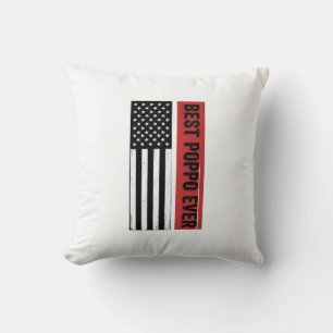 Coussin Meilleur Poppo jamais Drapeau Patriotique Graphiqu