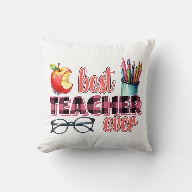 Coussin Meilleur Professeur Ever (Recto)