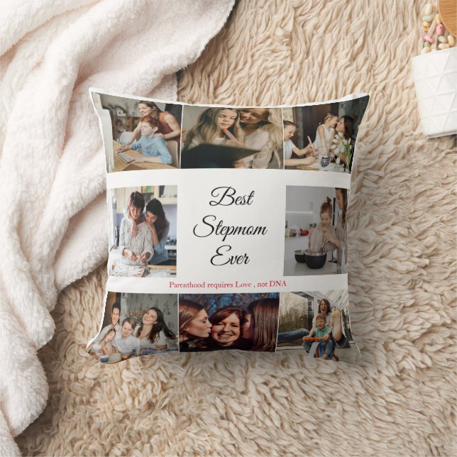 Coussin Meilleur StepMom Ever Bonus Maman Custom 9 photo c (Couverture)