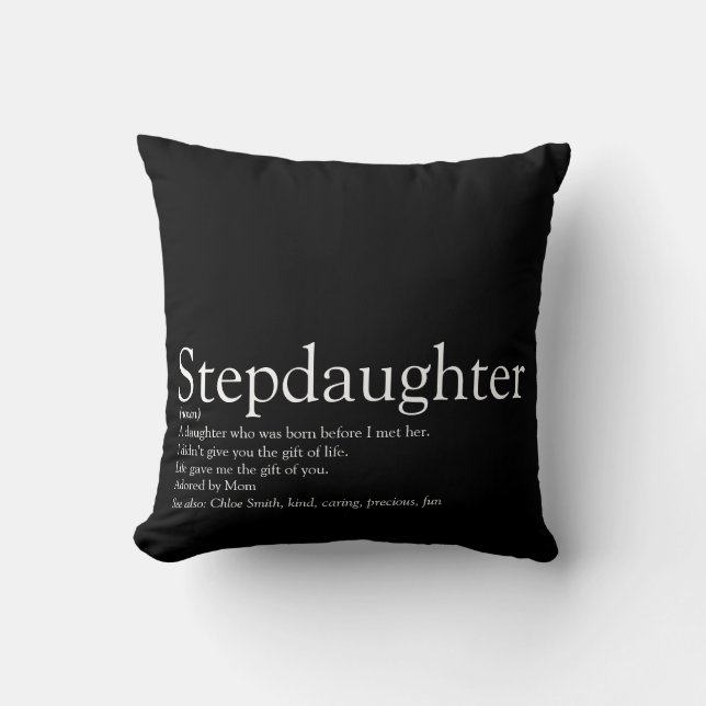 Coussin Meilleure belle-fille du monde Définition Moderne (Recto)