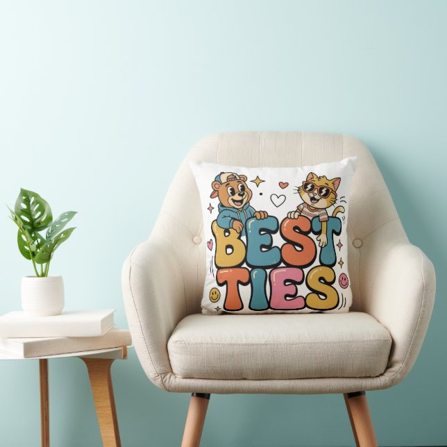 Coussin Meilleure collection de cravates élégantes (Chaise)