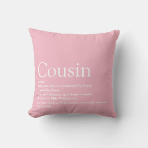 Coussin Meilleure Cousine Ever Définition Rose Féminin