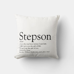 Coussin Meilleure définition de Stepson au monde