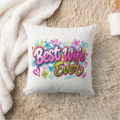 Coussin Meilleure Femme du Monde (Style 4) (Couverture)