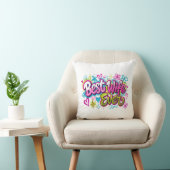 Coussin Meilleure Femme du Monde (Style 4) (Chaise)